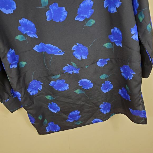 4/$25 Larry Levine Floral Tunic Top women's Size M - Picture 7 of 12
